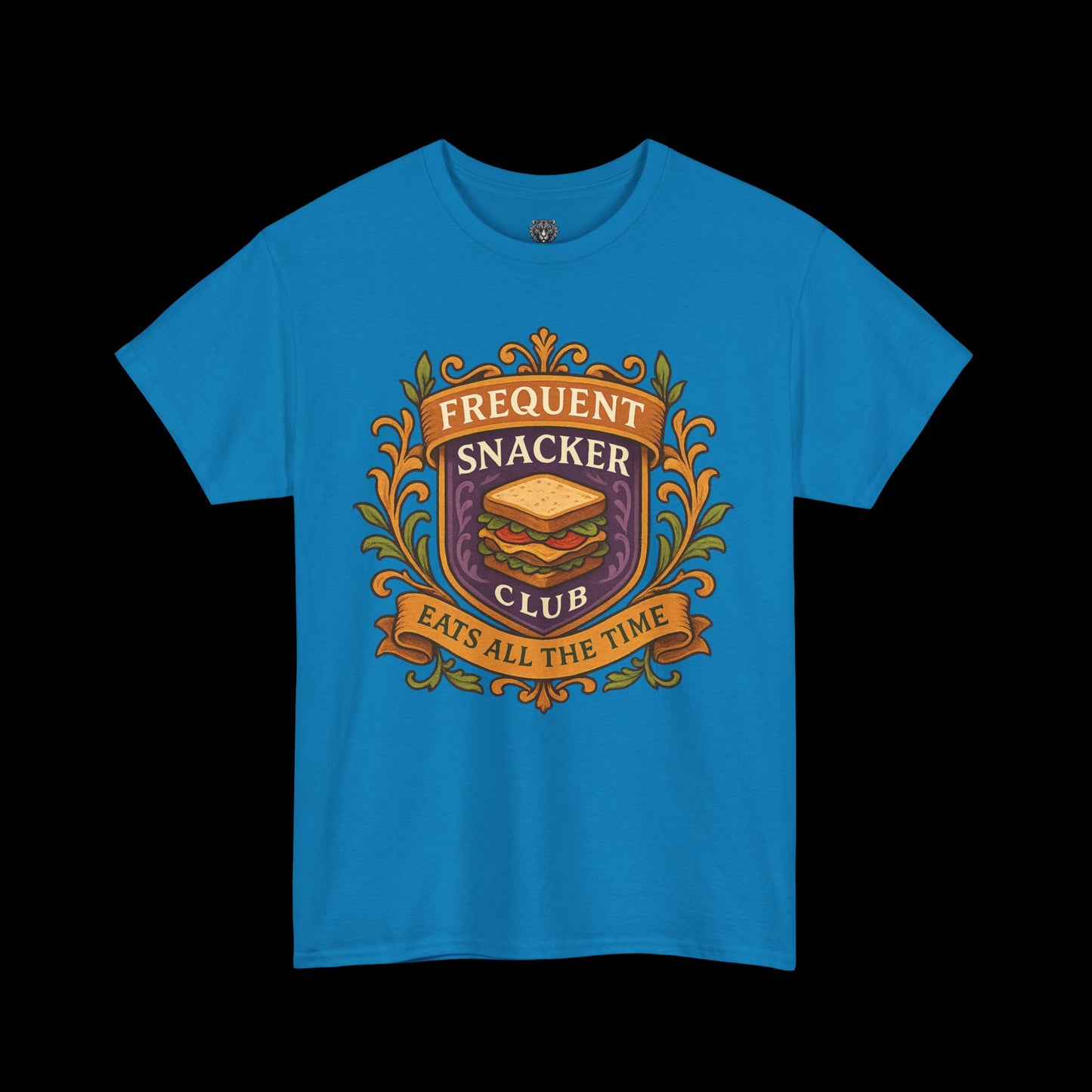Frequent Snackers Club Tee - Graphic Crest Shirt
