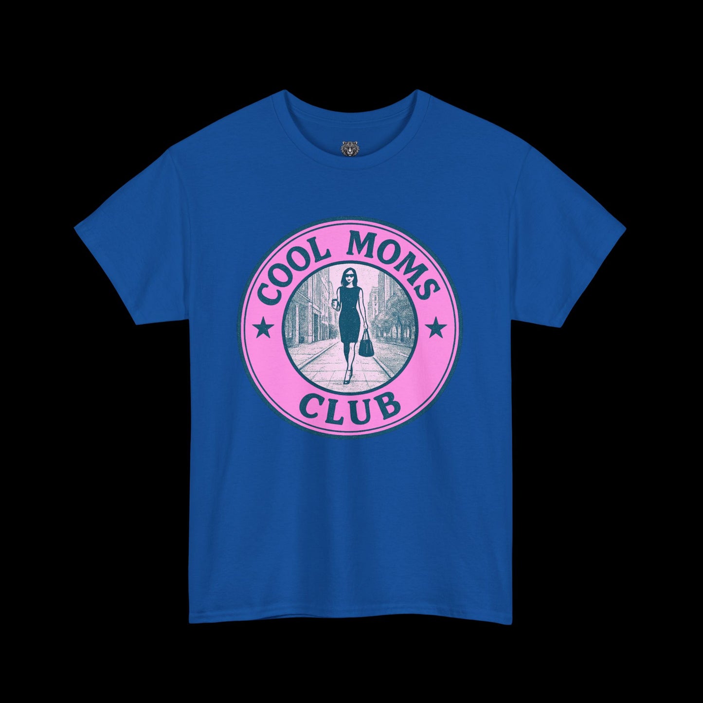 Cool Moms Club Tee - Graphic Emblem Logo