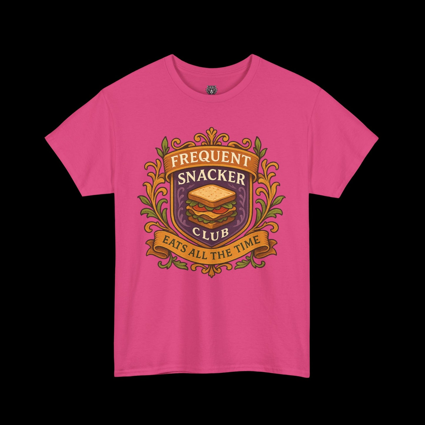 Frequent Snackers Club Tee - Graphic Crest Shirt