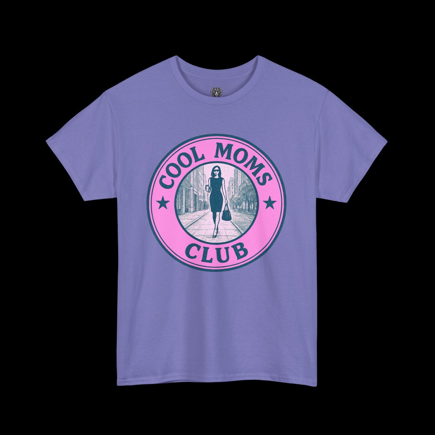 Cool Moms Club Tee - Graphic Emblem Logo