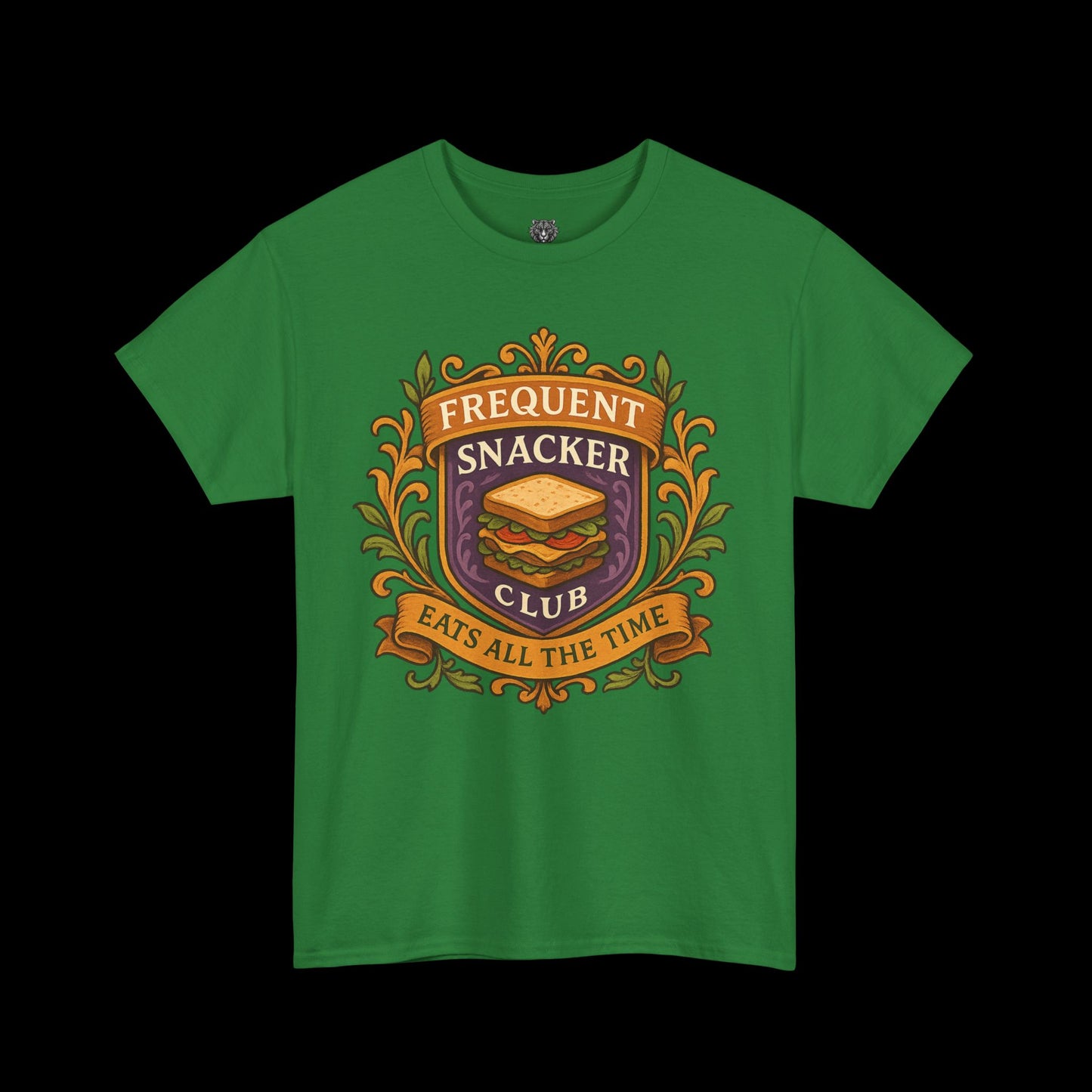 Frequent Snackers Club Tee - Graphic Crest Shirt
