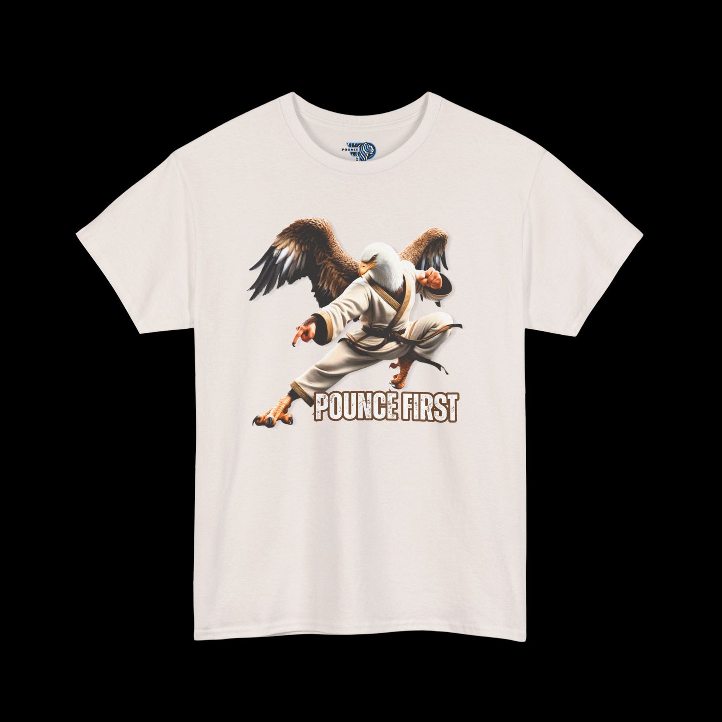 Kickboxing Bald Eagle Tee – Martial Arts Eagle Graphic T-Shirt