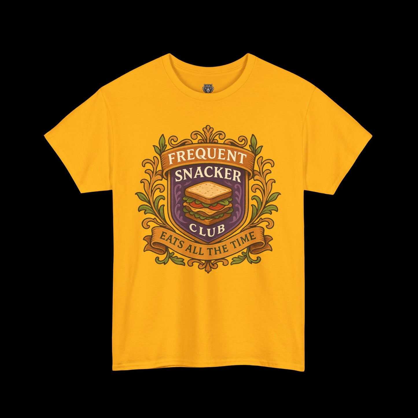Frequent Snackers Club Tee - Graphic Crest Shirt