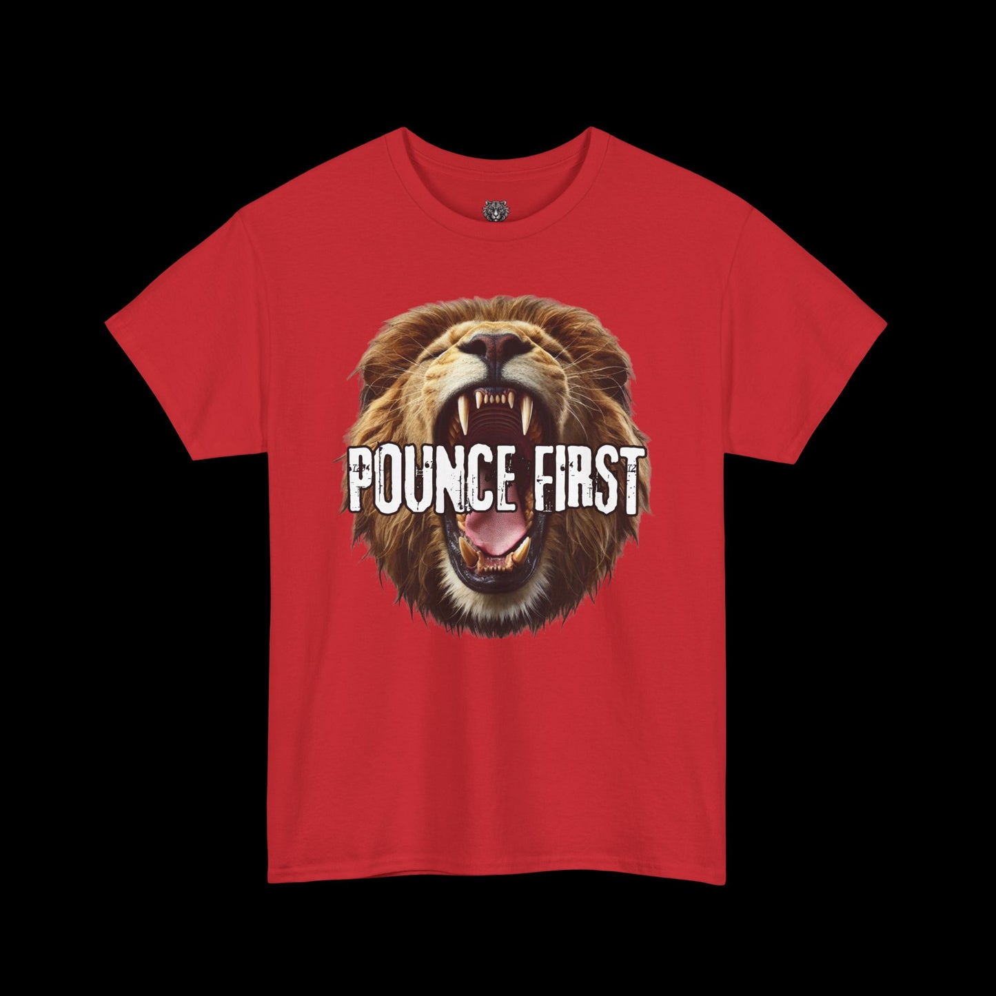 Lion Breath Roaring Graphic Tee – Bold Lion Design Shirt