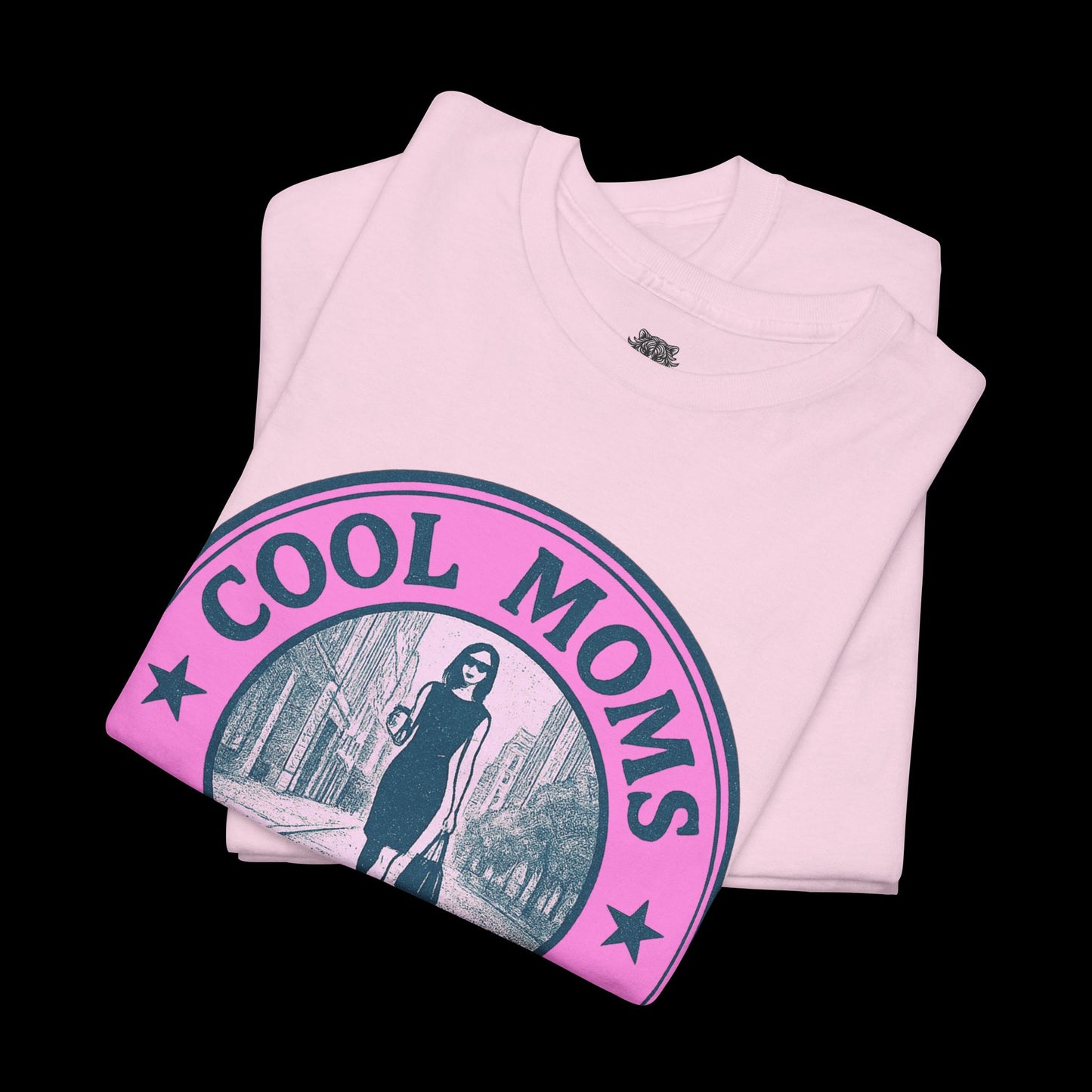 Cool Moms Club Tee - Graphic Emblem Logo
