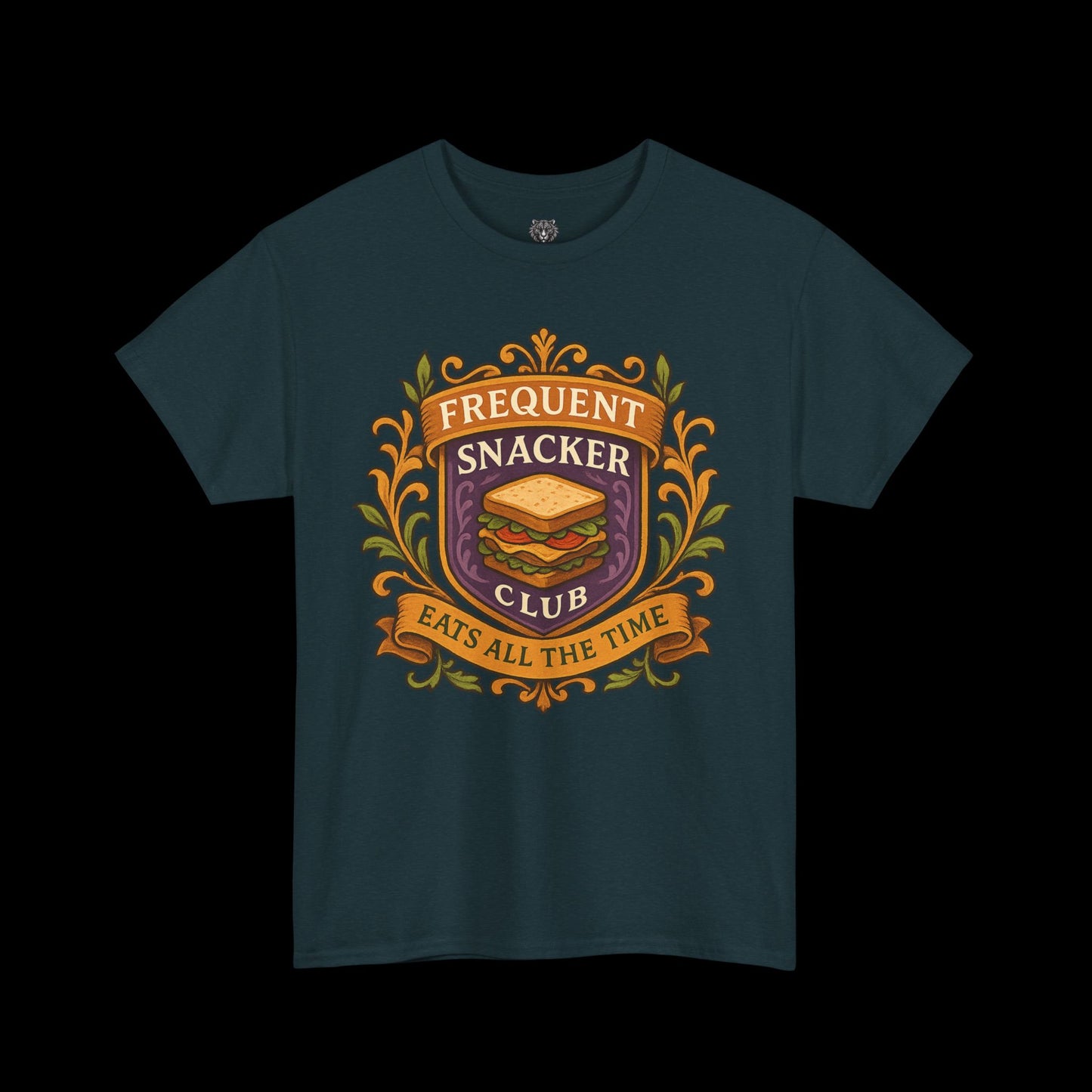 Frequent Snackers Club Tee - Graphic Crest Shirt