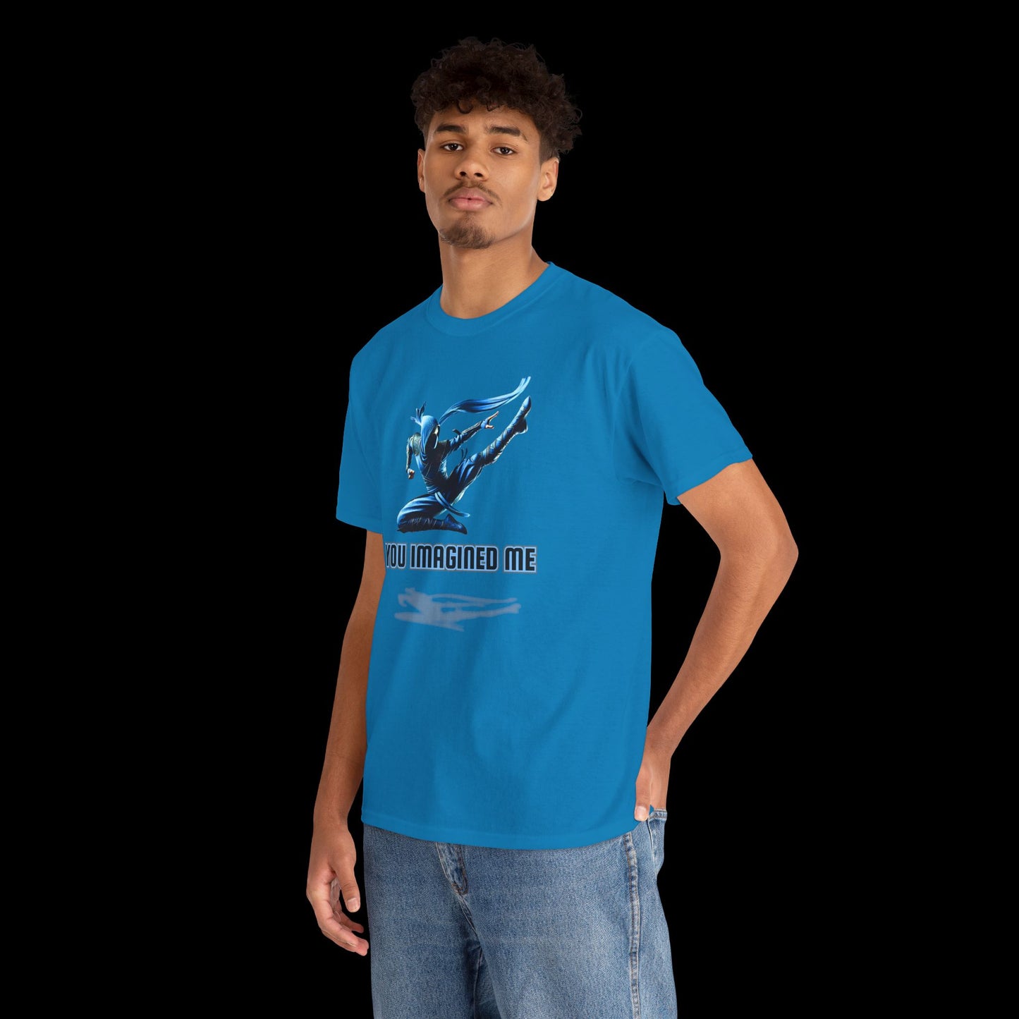 You Imagined Me - Blue Ninja Jumping Graphic Tee