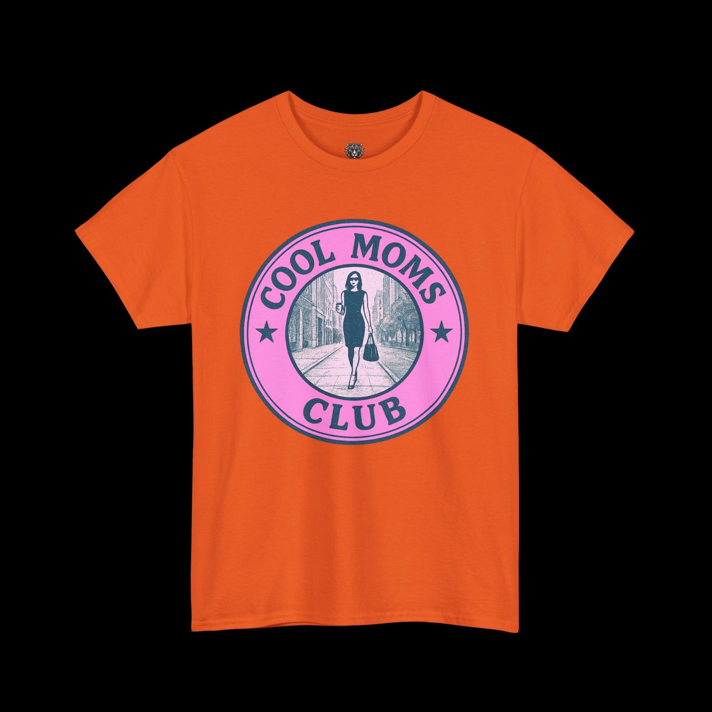 Cool Moms Club Tee - Graphic Emblem Logo