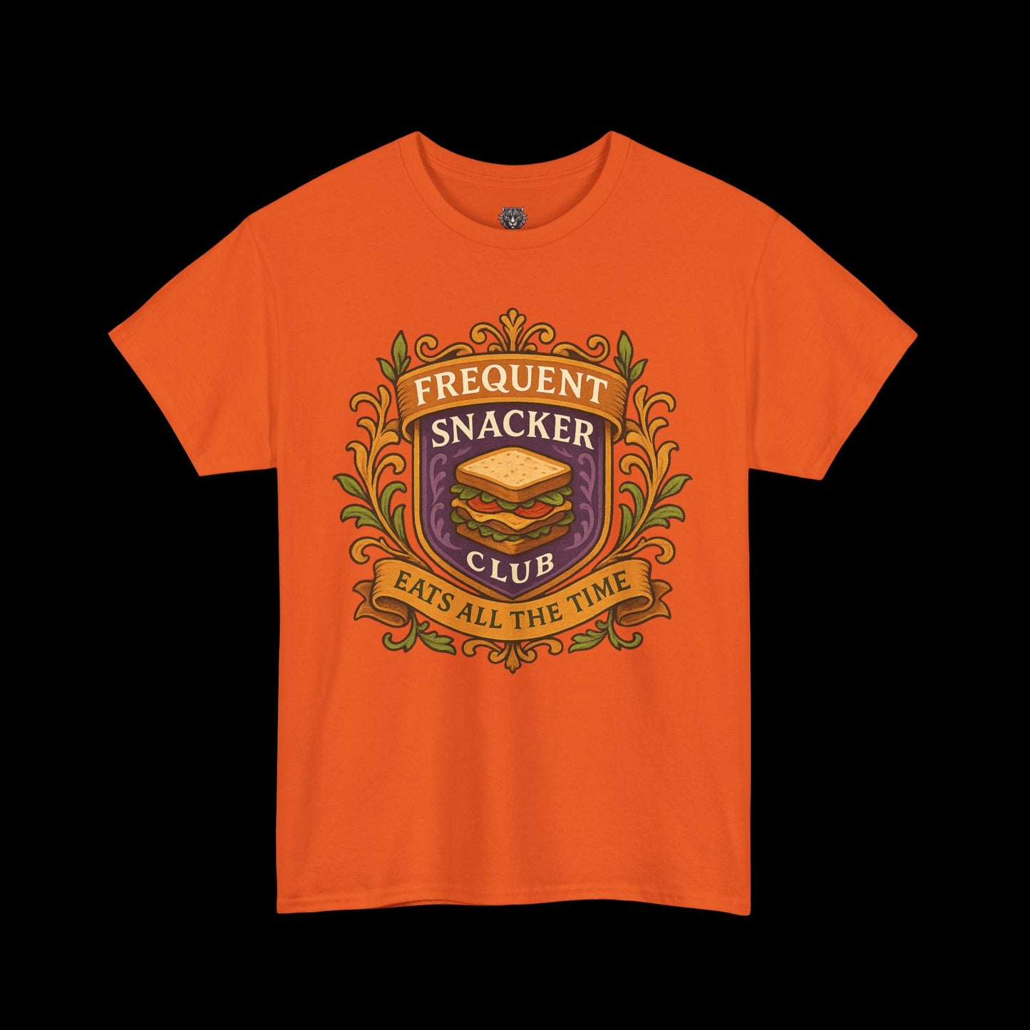 Frequent Snackers Club Tee - Graphic Crest Shirt