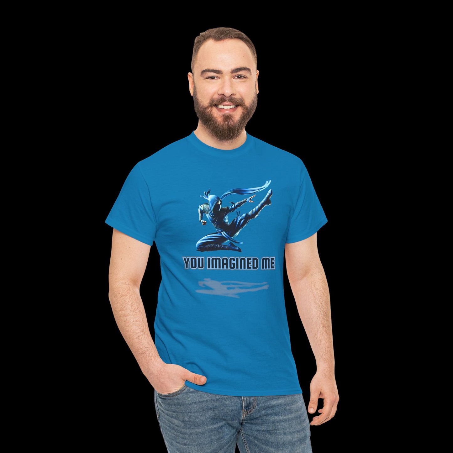 You Imagined Me - Blue Ninja Jumping Graphic Tee