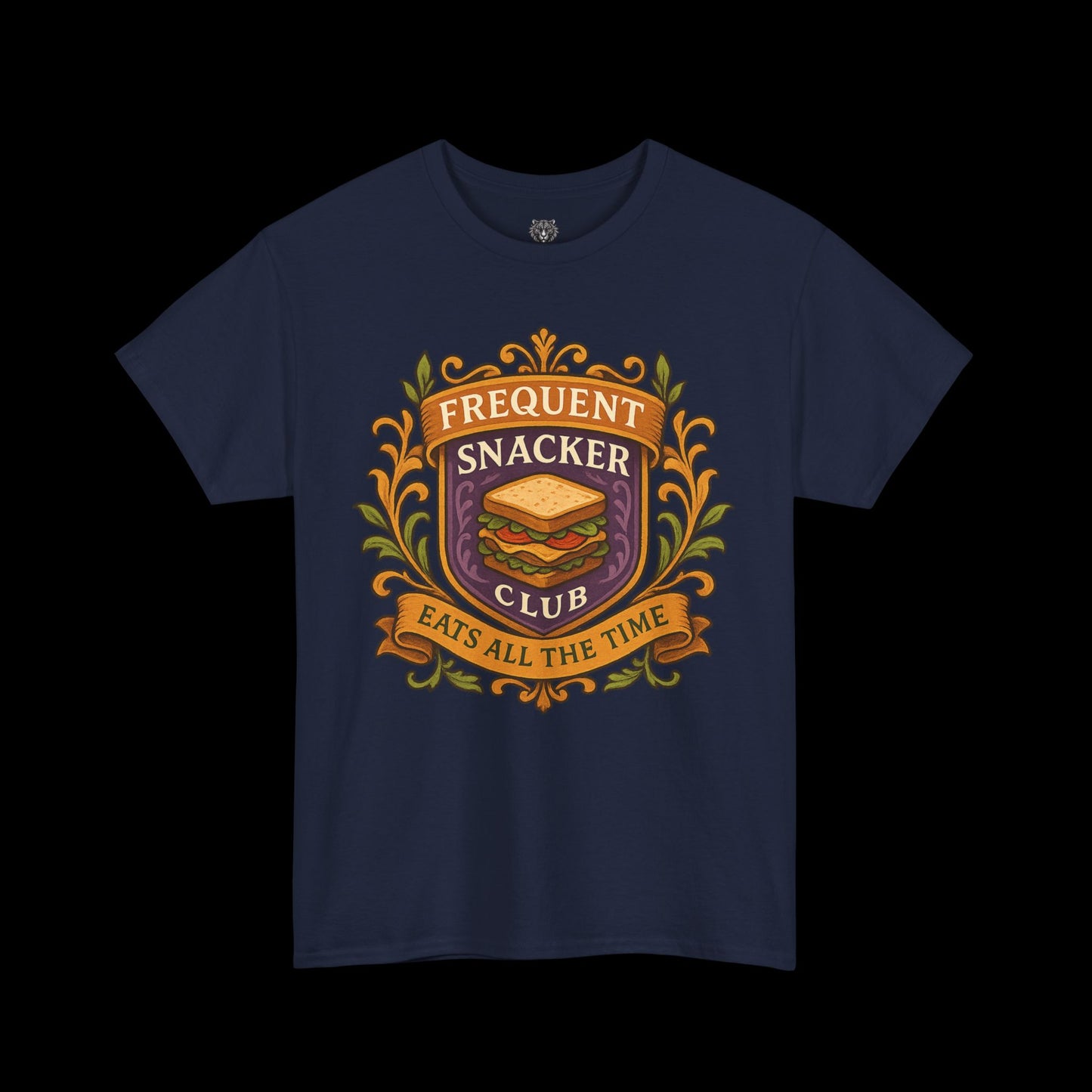 Frequent Snackers Club Tee - Graphic Crest Shirt