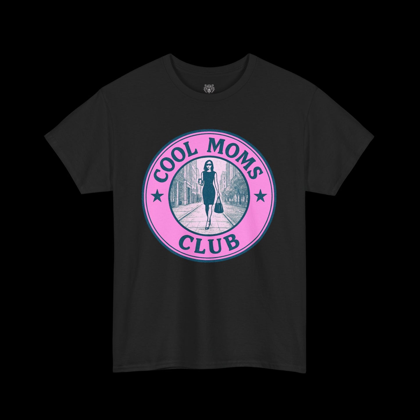 Cool Moms Club Tee - Graphic Emblem Logo