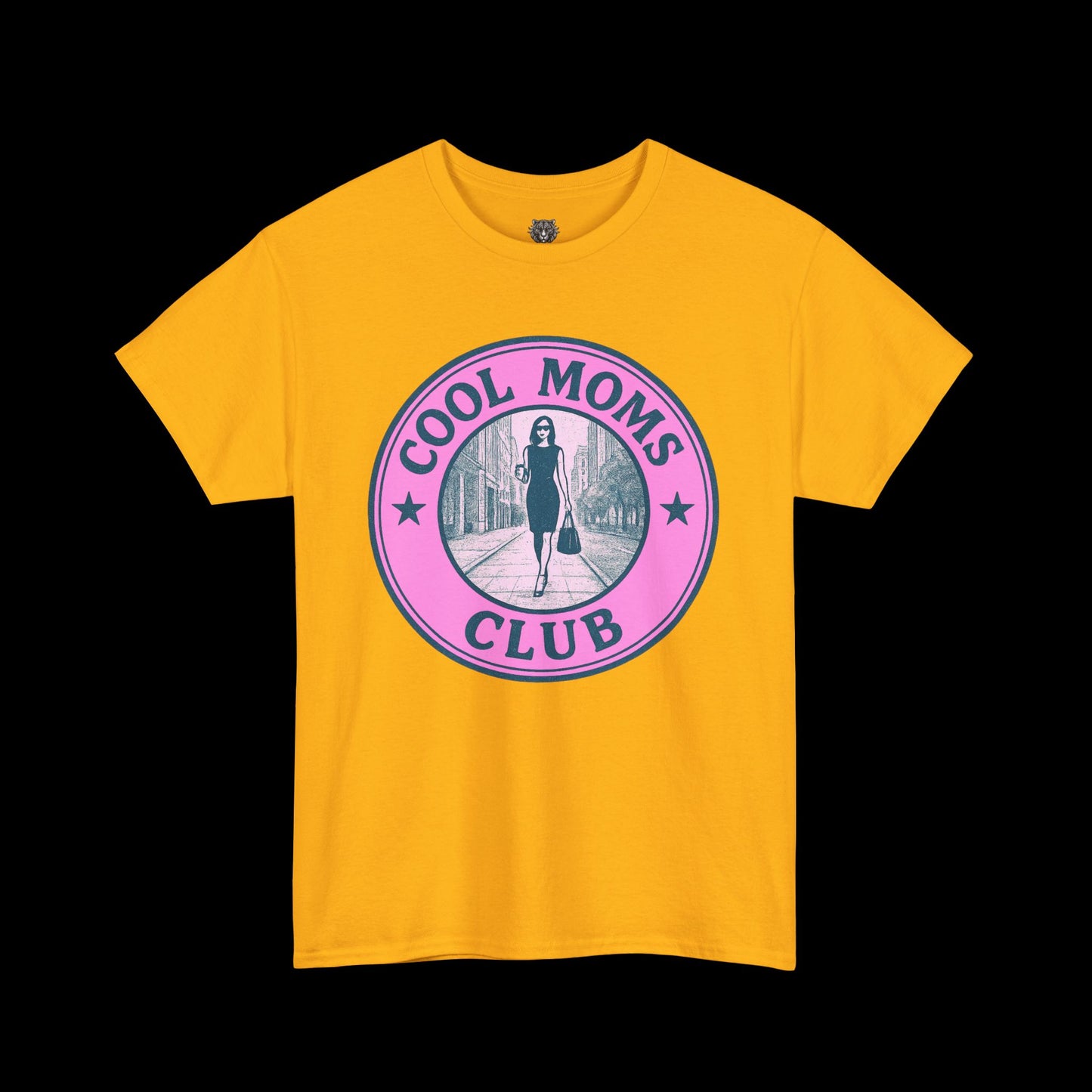 Cool Moms Club Tee - Graphic Emblem Logo