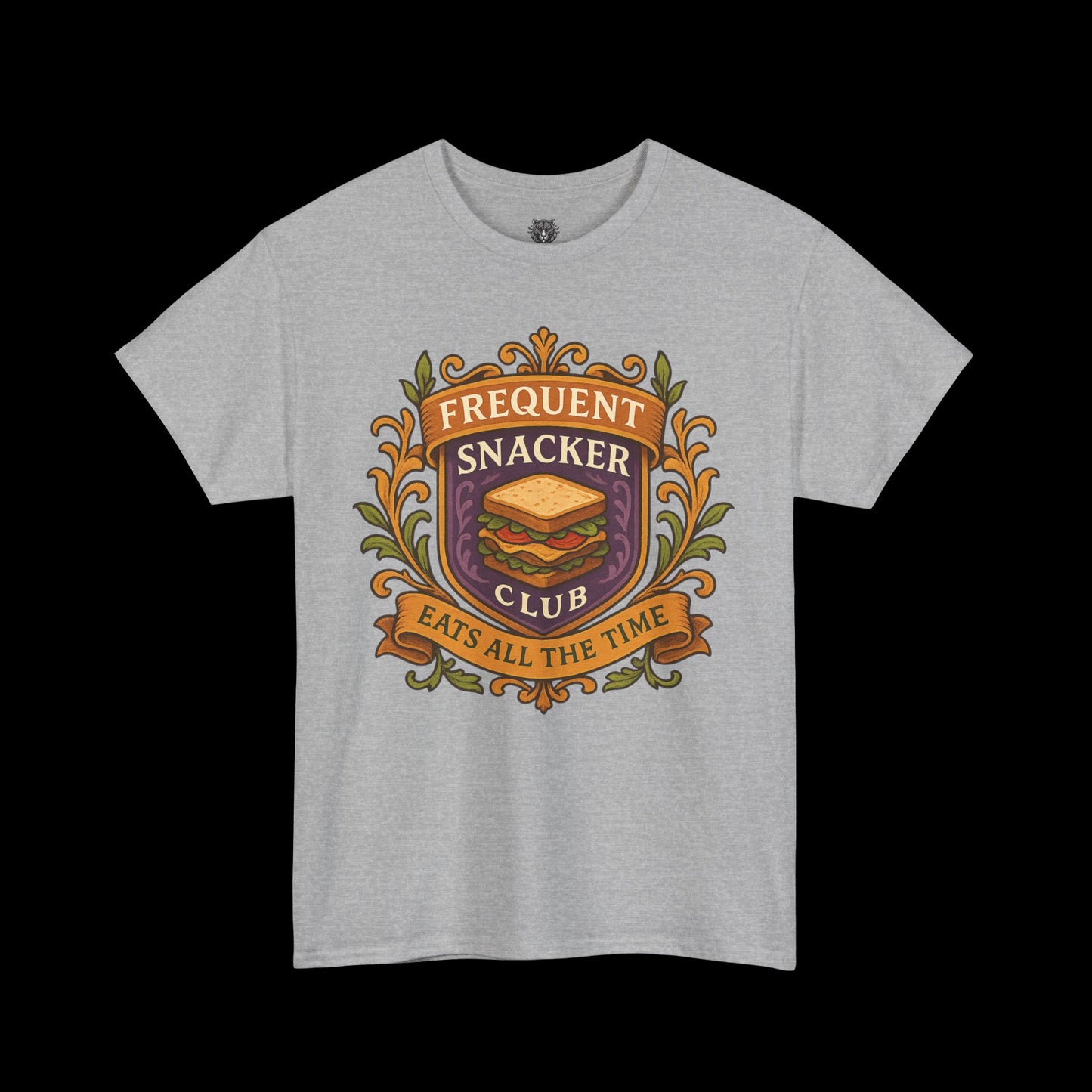 Frequent Snackers Club Tee - Graphic Crest Shirt