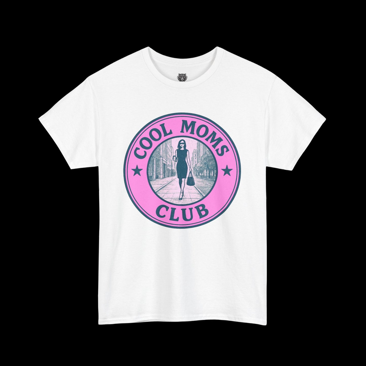 Cool Moms Club Tee - Graphic Emblem Logo