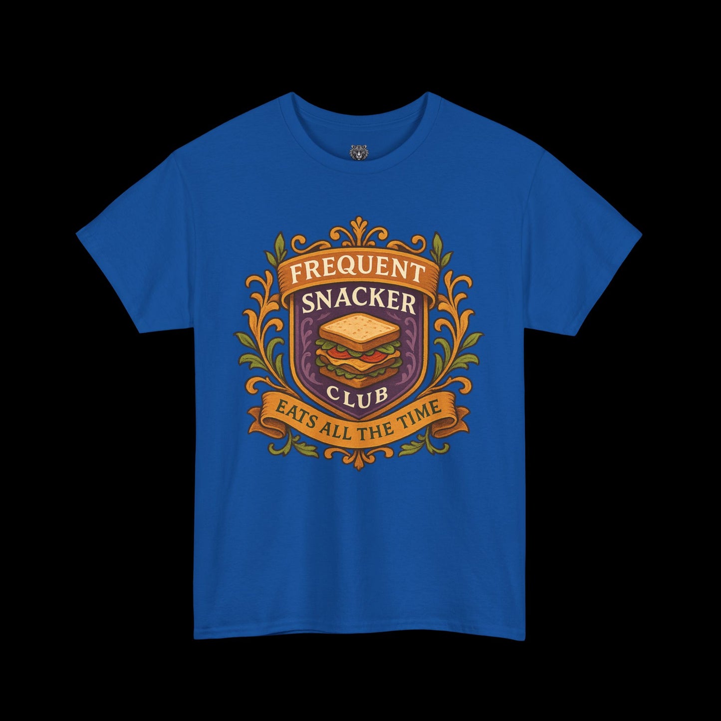 Frequent Snackers Club Tee - Graphic Crest Shirt