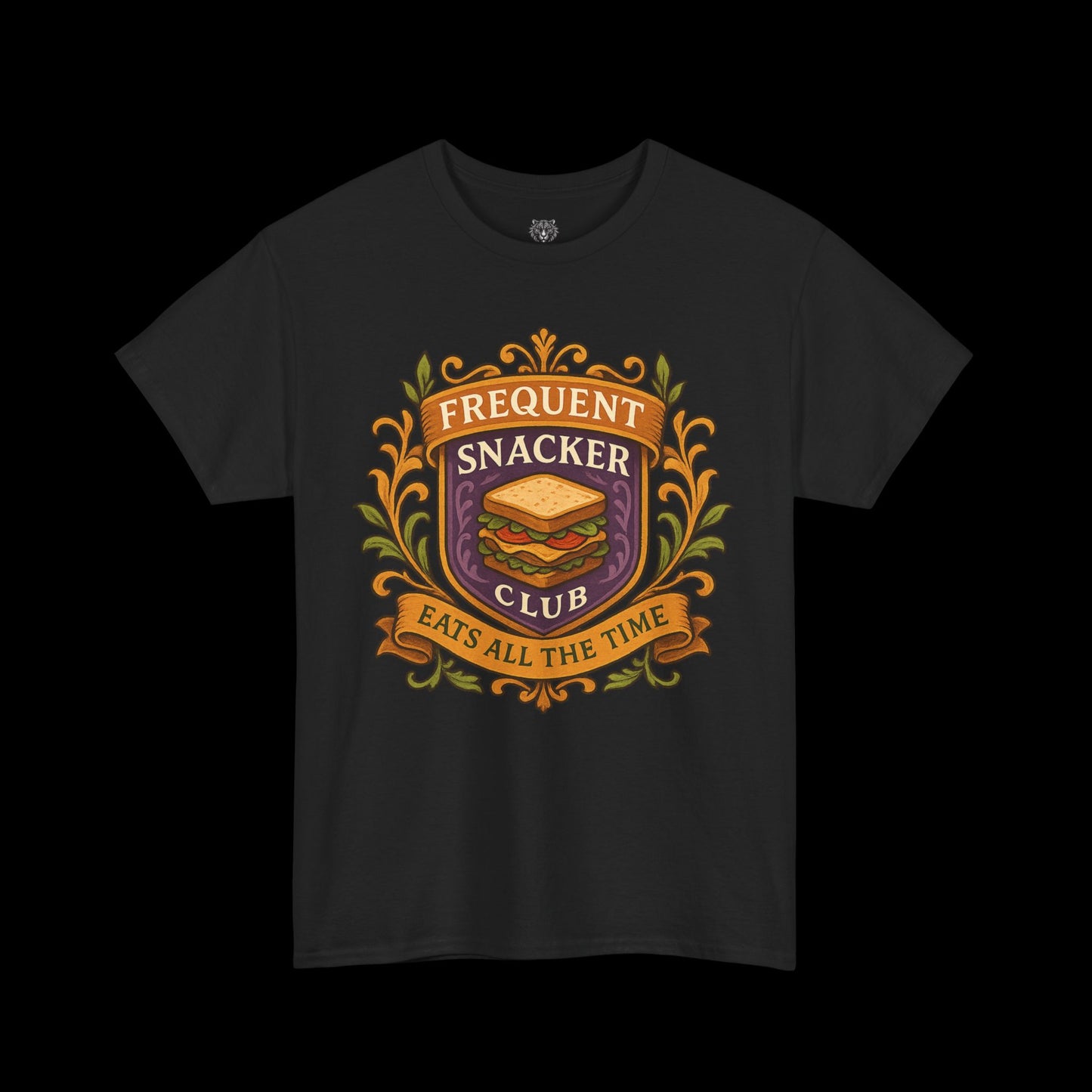Frequent Snackers Club Tee - Graphic Crest Shirt