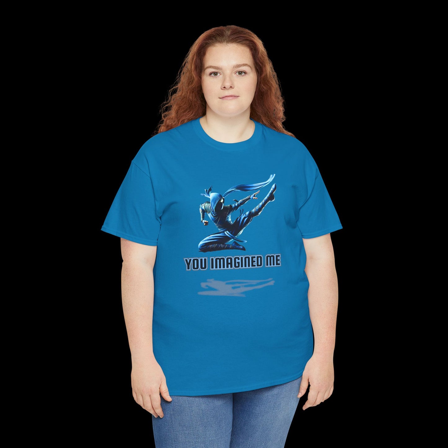 You Imagined Me - Blue Ninja Jumping Graphic Tee