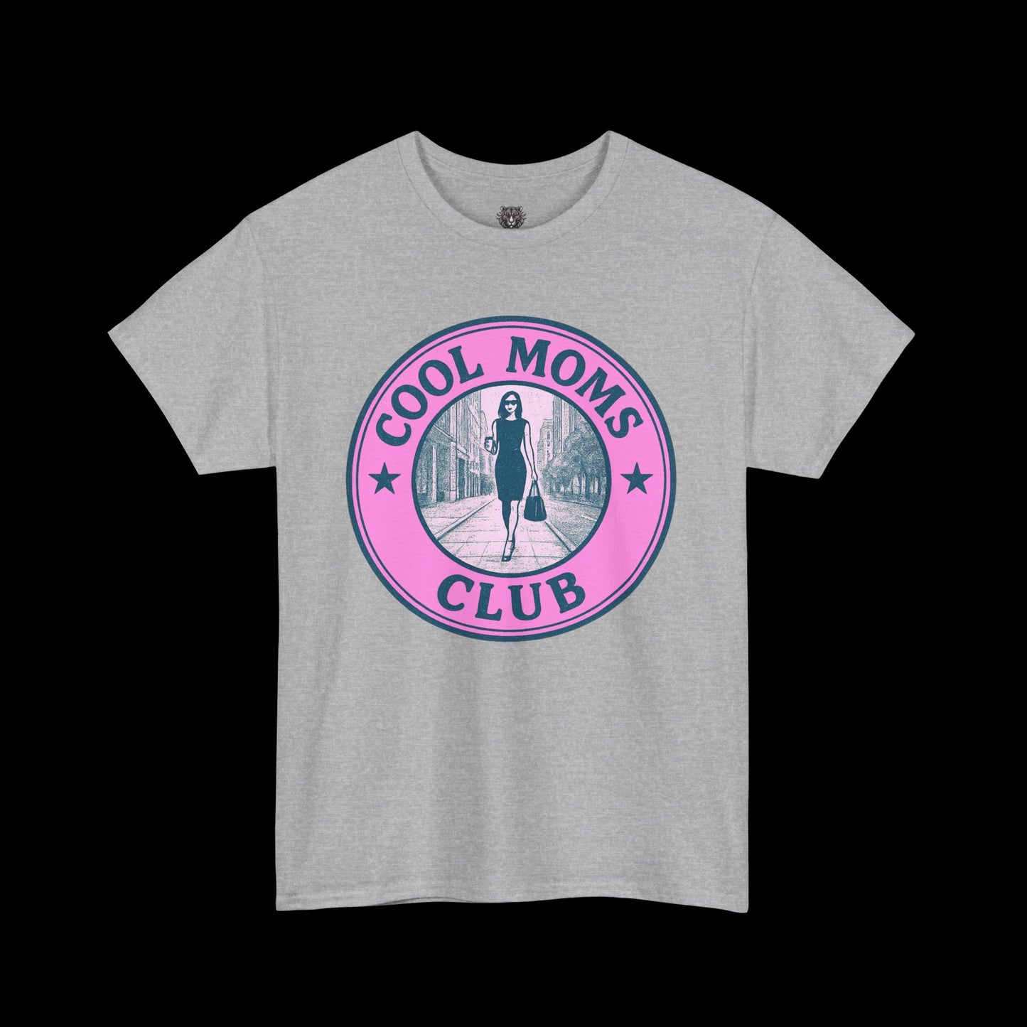 Cool Moms Club Tee - Graphic Emblem Logo