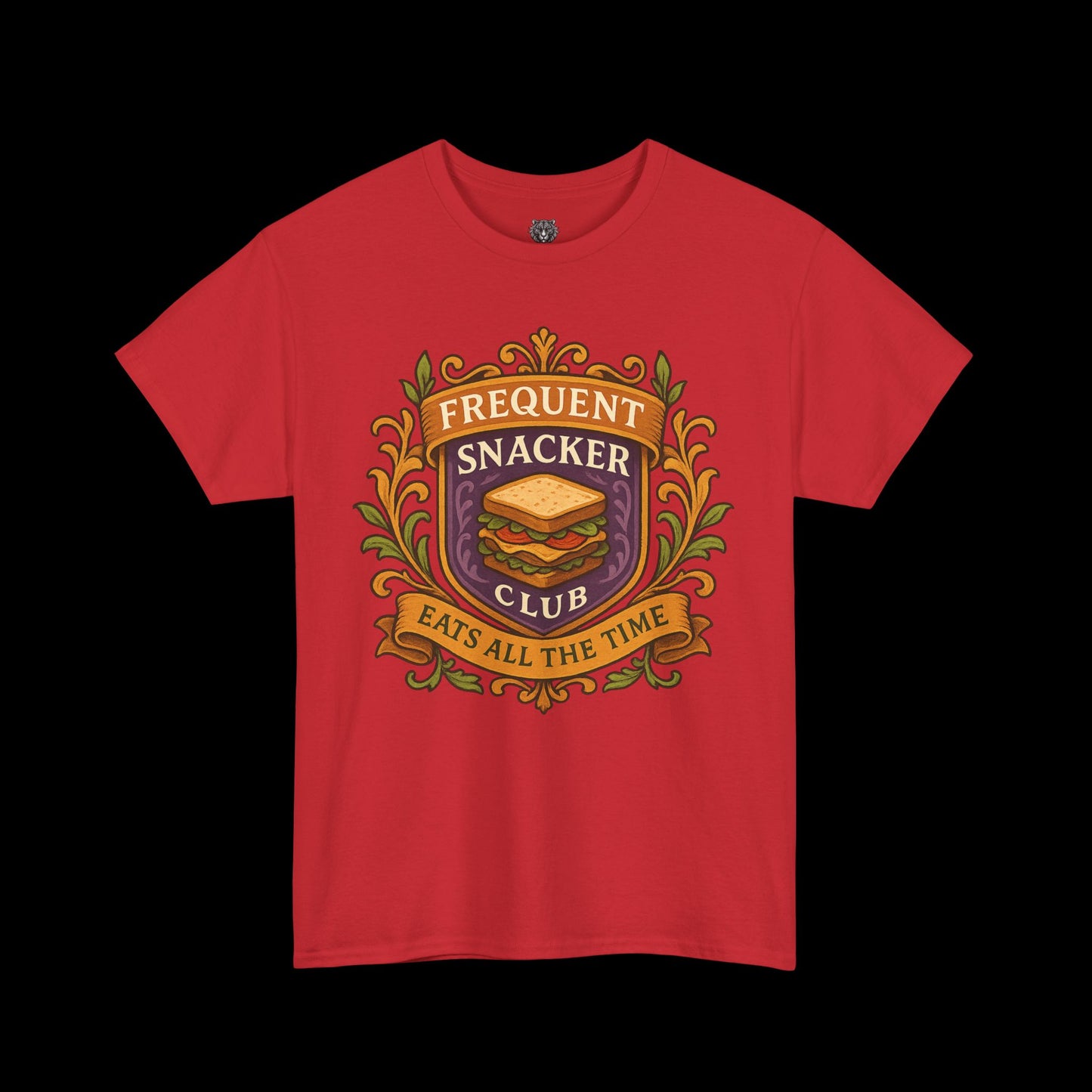 Frequent Snackers Club Tee - Graphic Crest Shirt