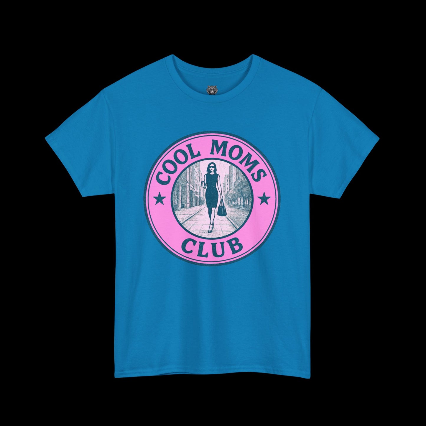 Cool Moms Club Tee - Graphic Emblem Logo