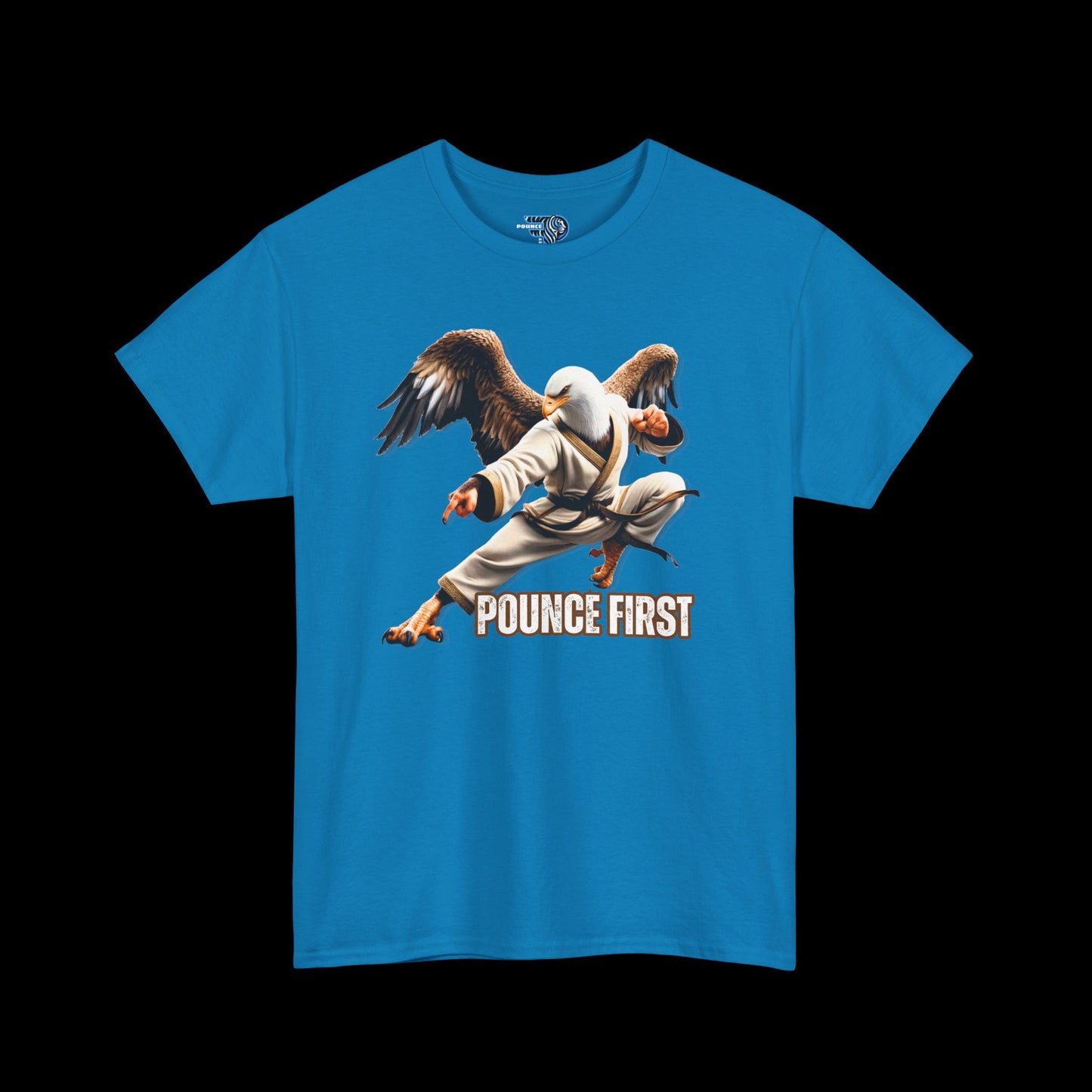 Kickboxing Bald Eagle Tee – Martial Arts Eagle Graphic T-Shirt