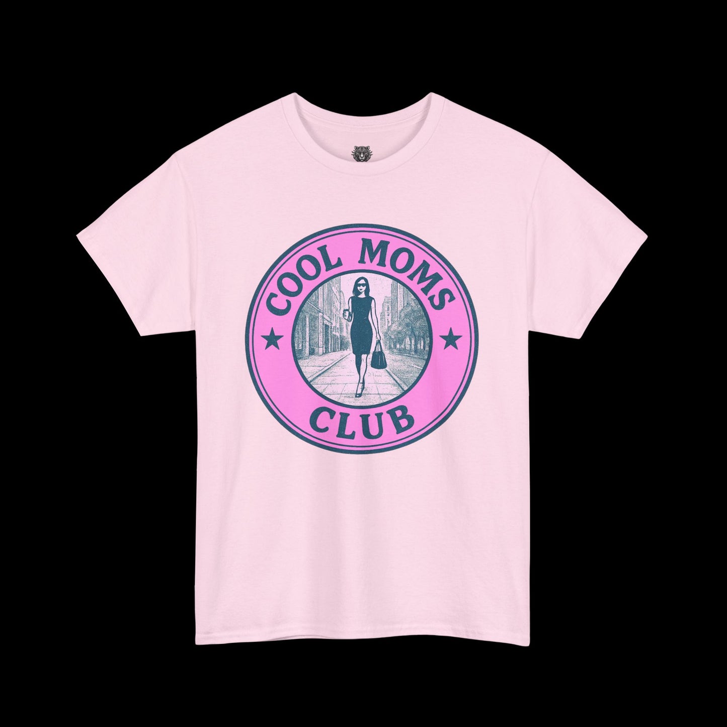 Cool Moms Club Tee - Graphic Emblem Logo