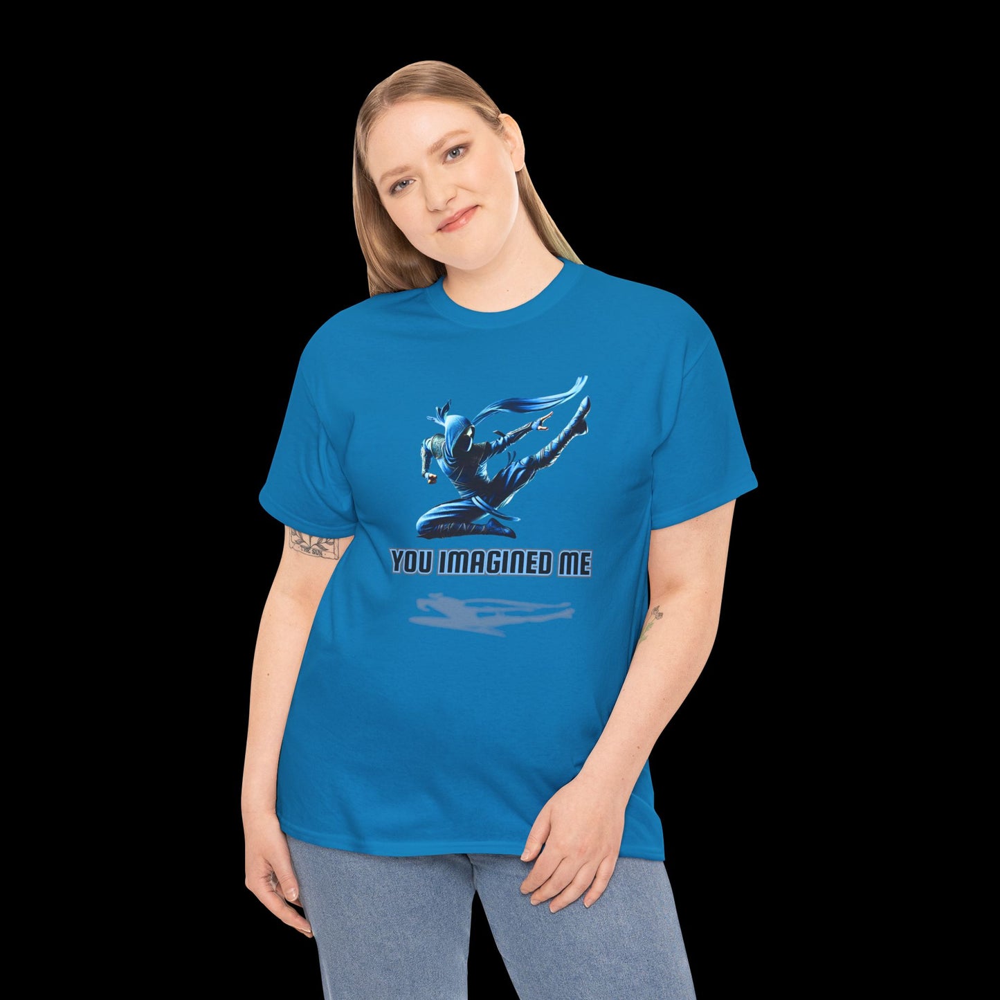 You Imagined Me - Blue Ninja Jumping Graphic Tee