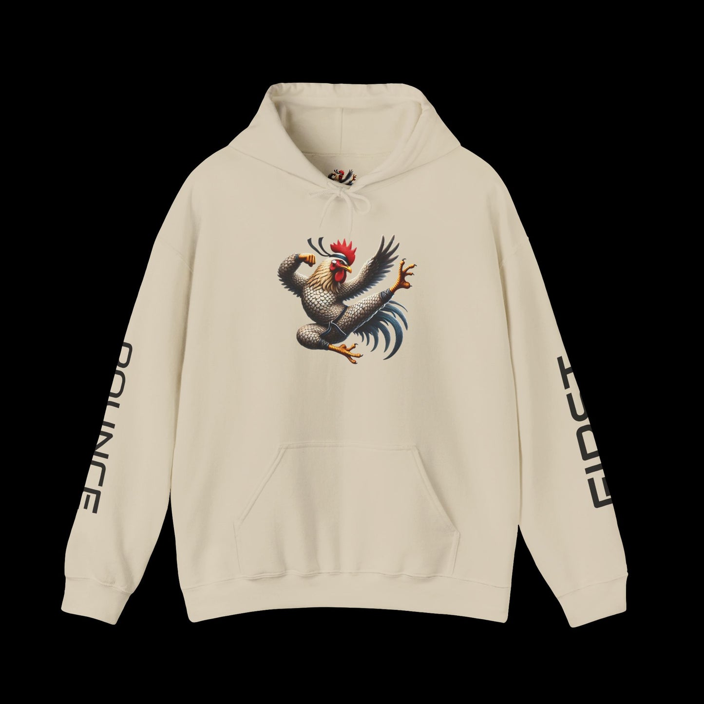 Kung Fu Chicken Hoodie – Unleash the Feathered Fury