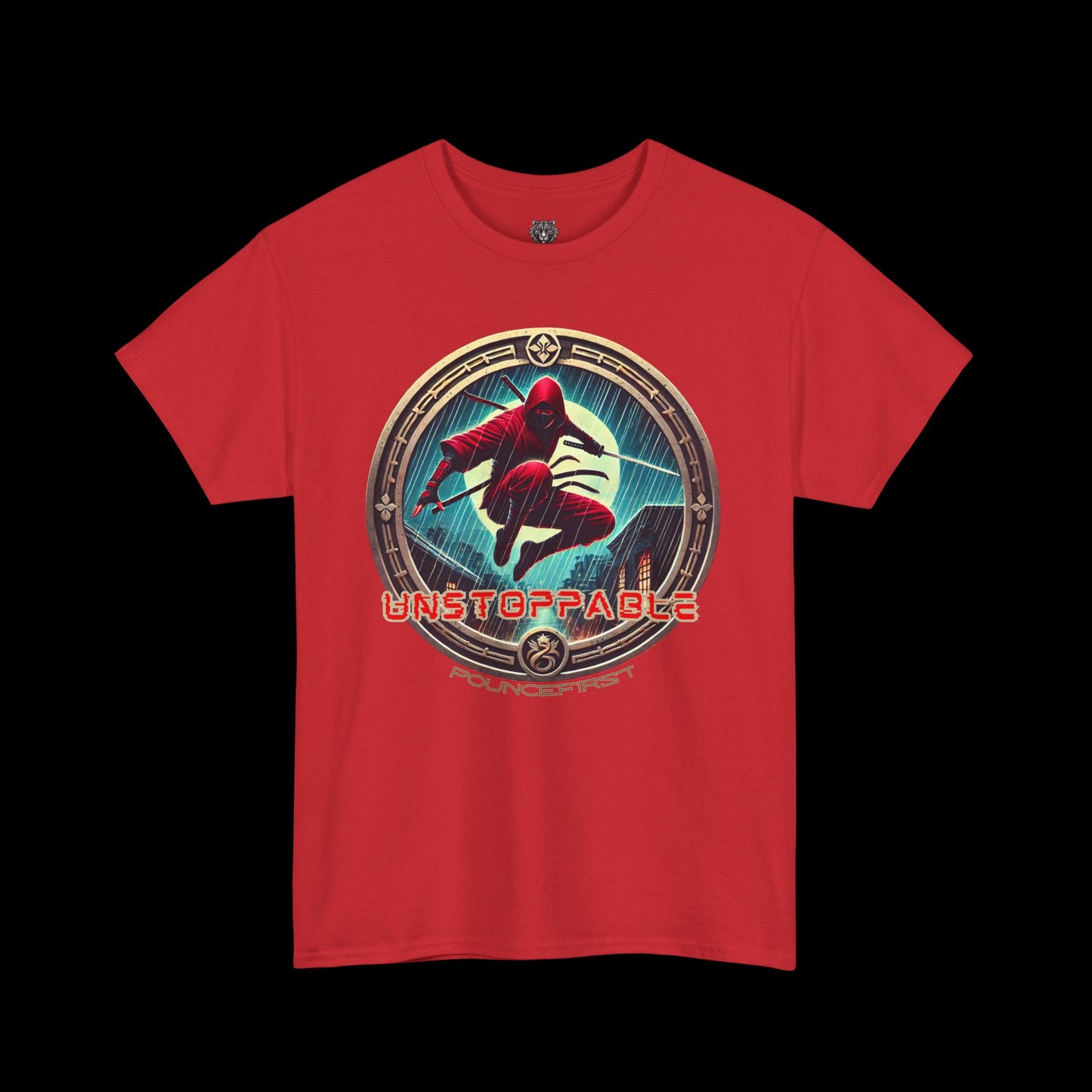 Unstoppable Red Ninja Tee – Awaken the Warrior Within