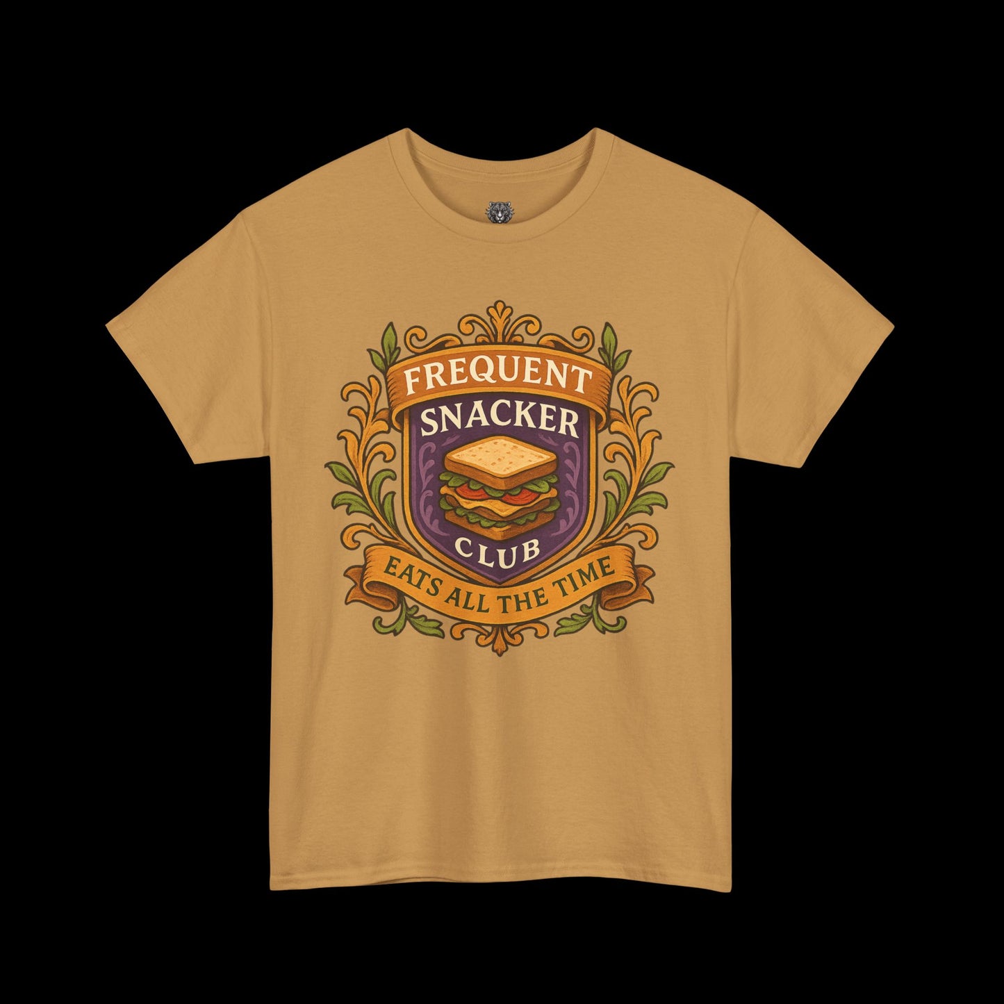 Frequent Snackers Club Tee - Graphic Crest Shirt