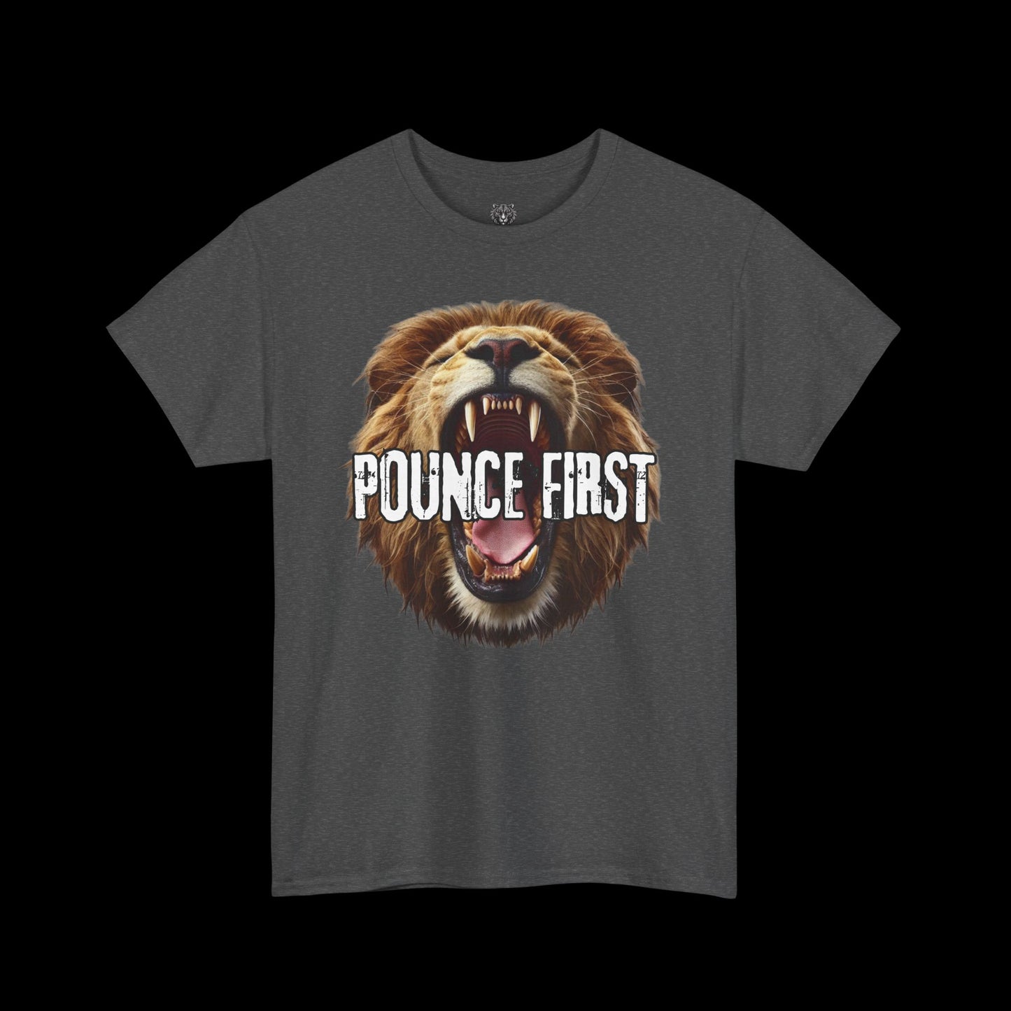 Lion Breath Roaring Graphic Tee – Bold Lion Design Shirt