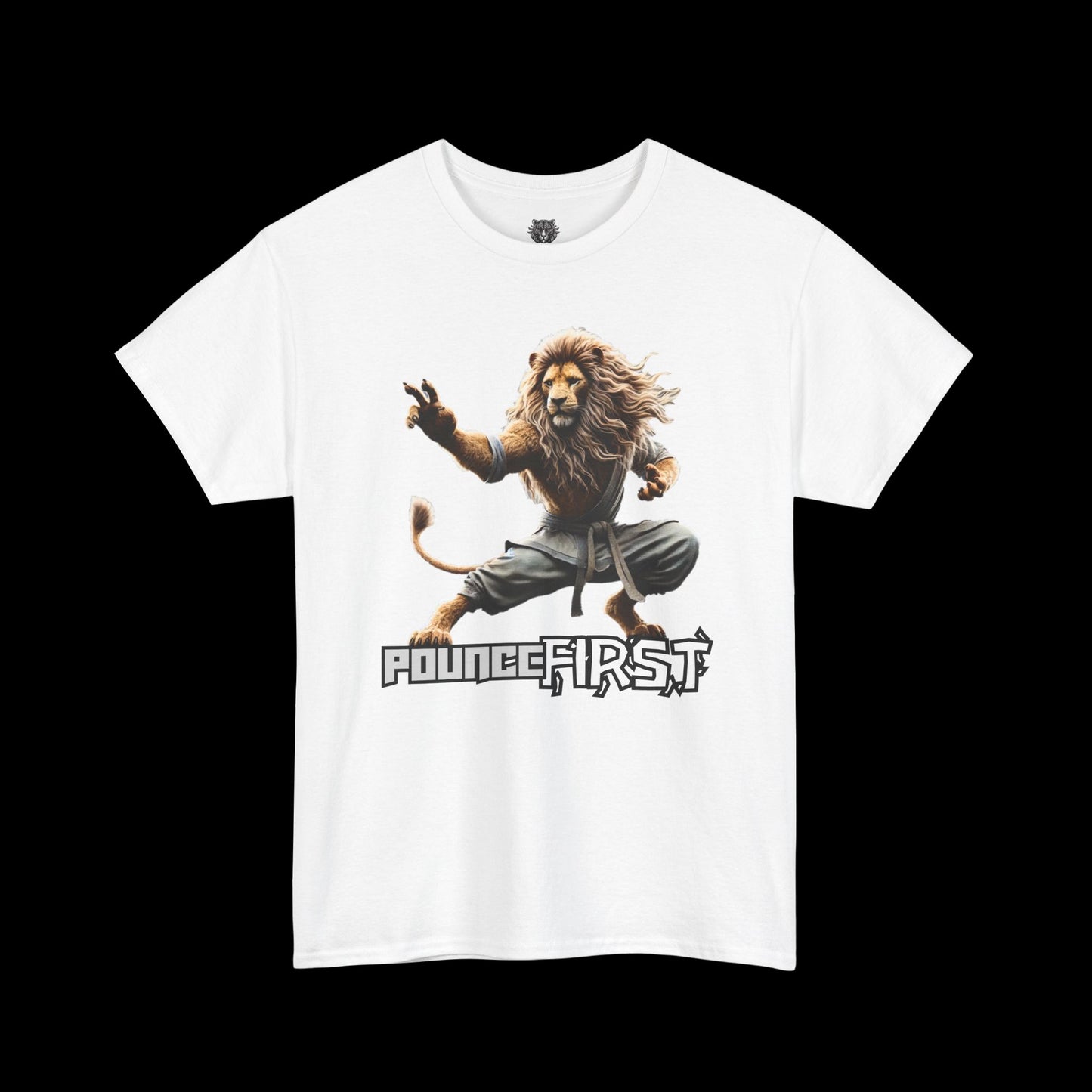 Karate Lion Tee – Fierce Lion Graphic T-Shirt