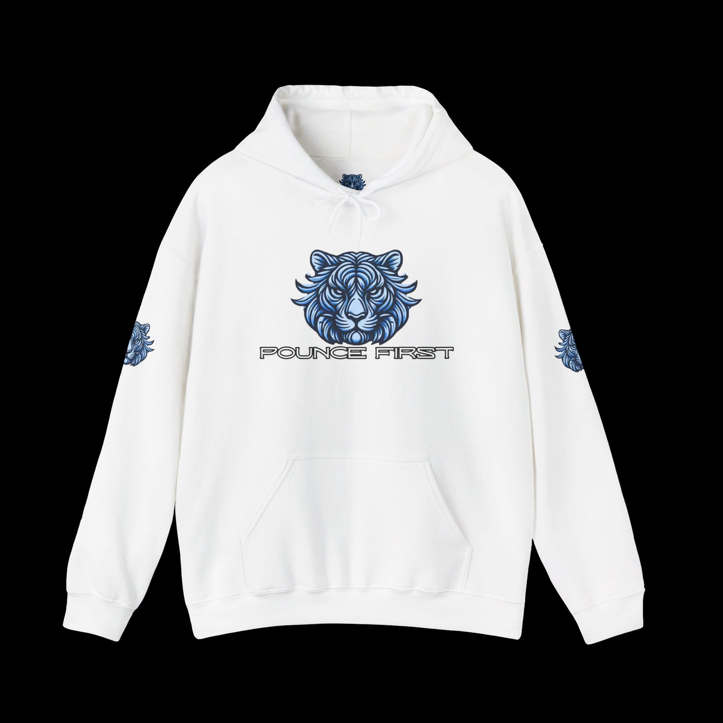 Pounce First Blue Tiger Hoodie – Wear the Power of the Tiger