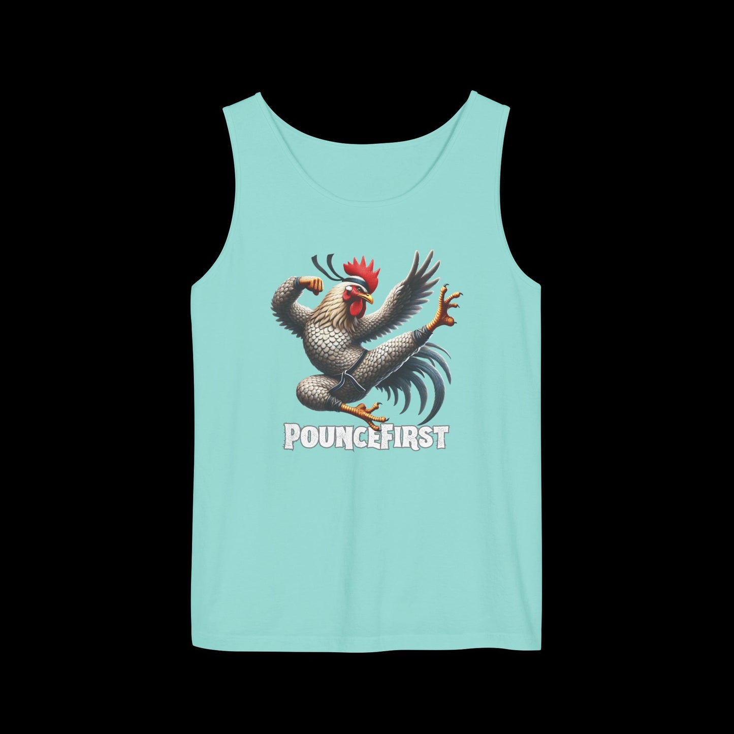 Kung Fu Chicken Tank Top - Lengendary Feathured Fury