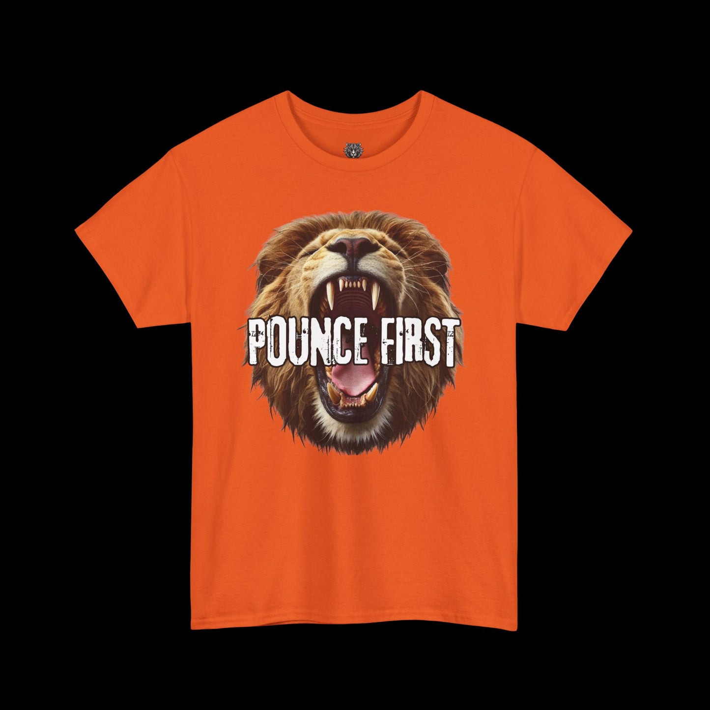 Lion Breath Roaring Graphic Tee – Bold Lion Design Shirt