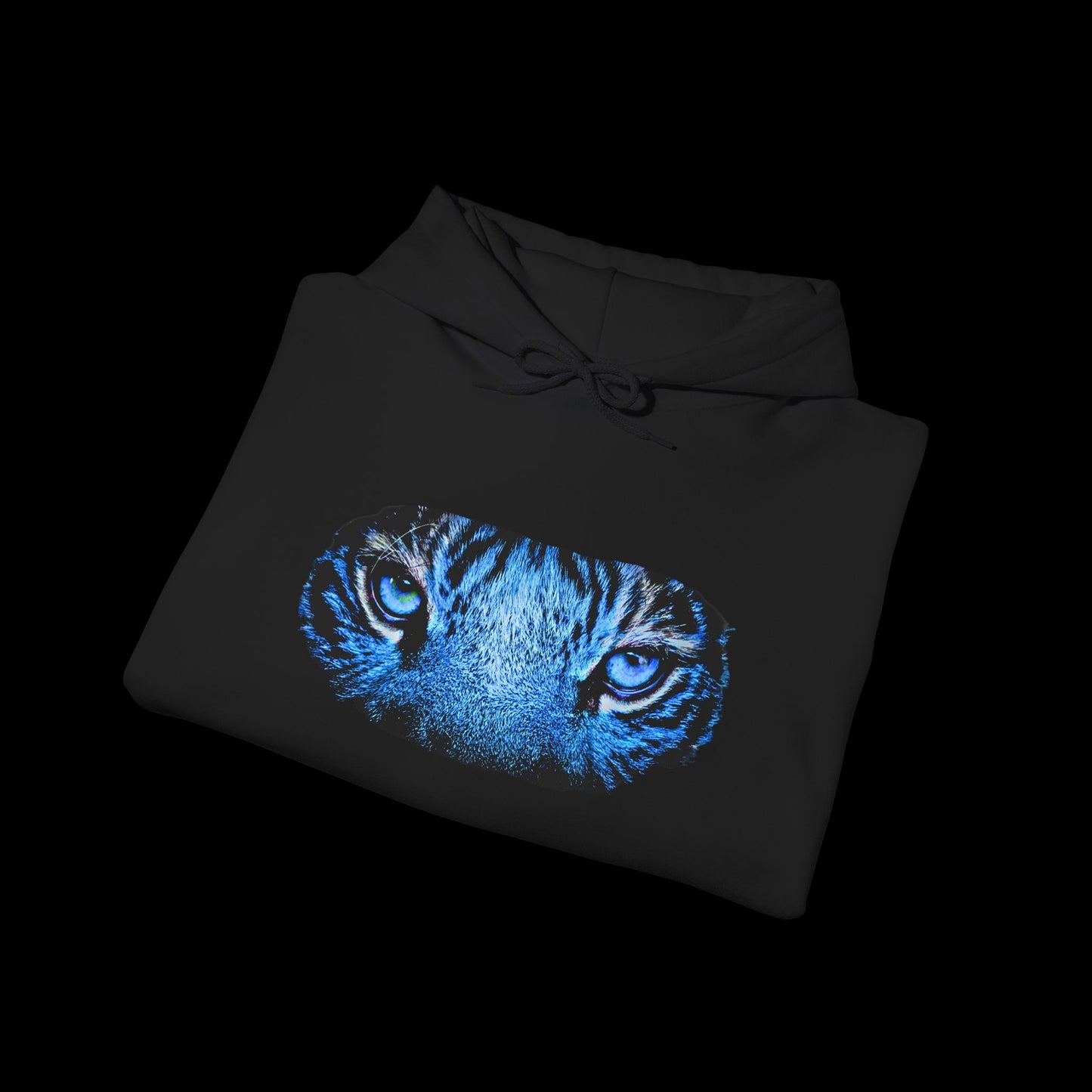 Blue Tiger Unisex Heavy Blend Hoodie - Fierce Animal Design for Everyday Comfort