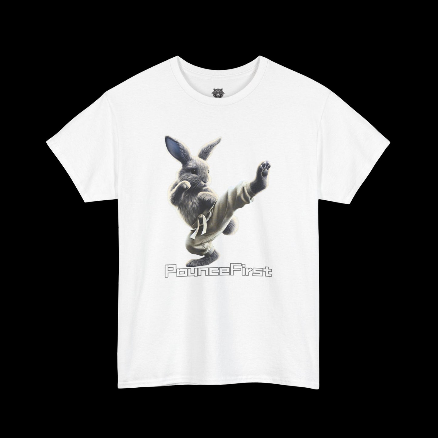 Kung Fu Rabbit Graphic Tee – Fierce Martial Arts Rabbit Shirt