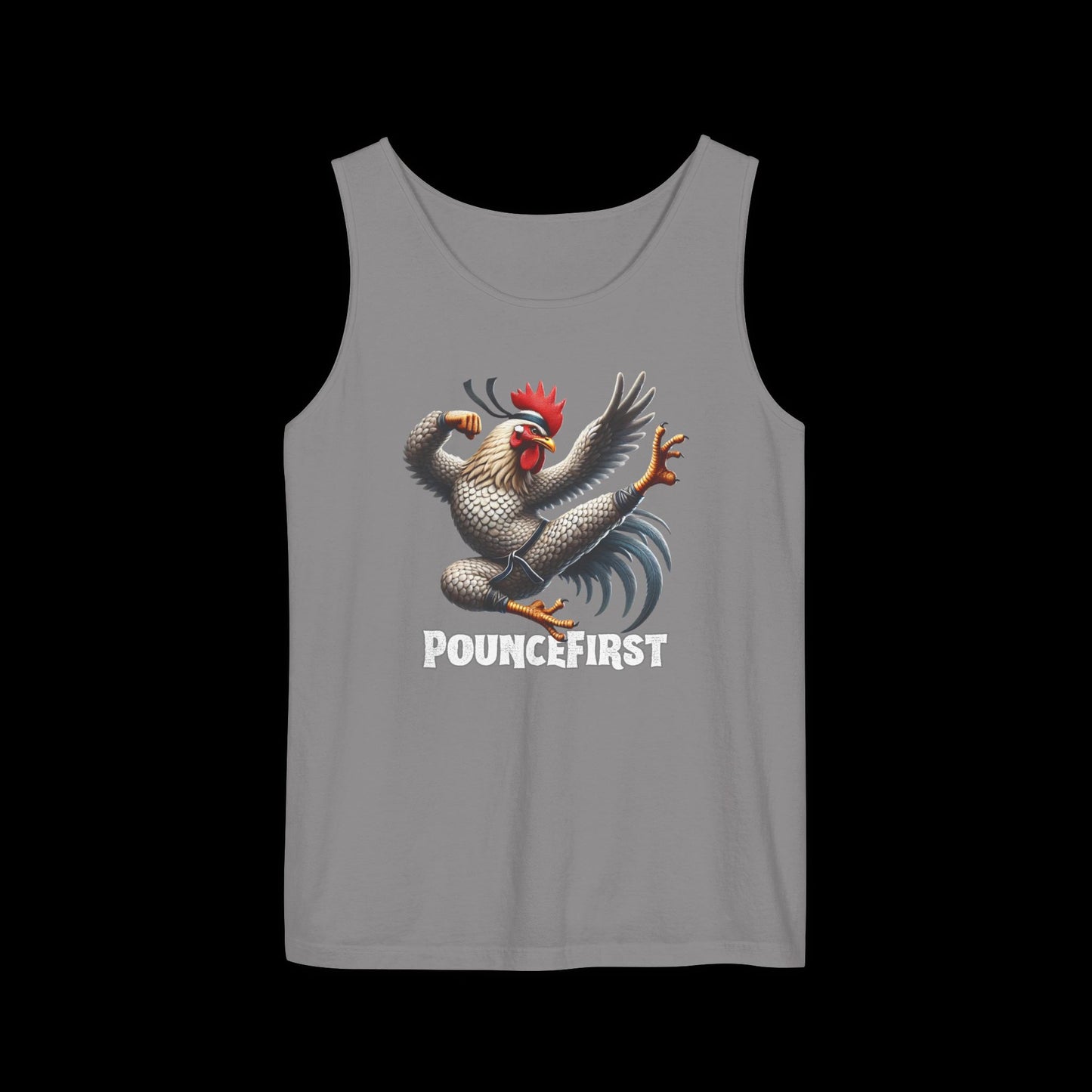 Kung Fu Chicken Tank Top - Lengendary Feathured Fury