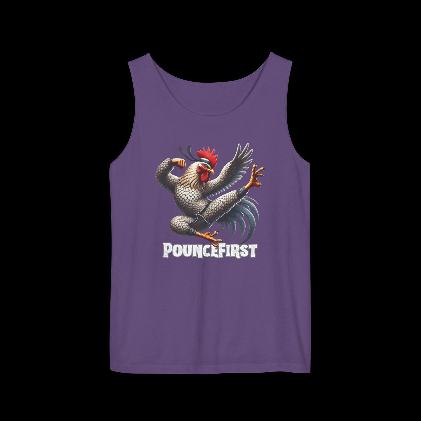 Kung Fu Chicken Tank Top - Lengendary Feathured Fury