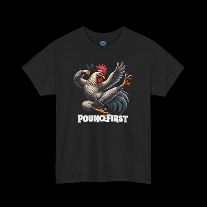 Kung Fu Chicken Tee – Fierce Martial Arts Chicken Graphic T-Shirt