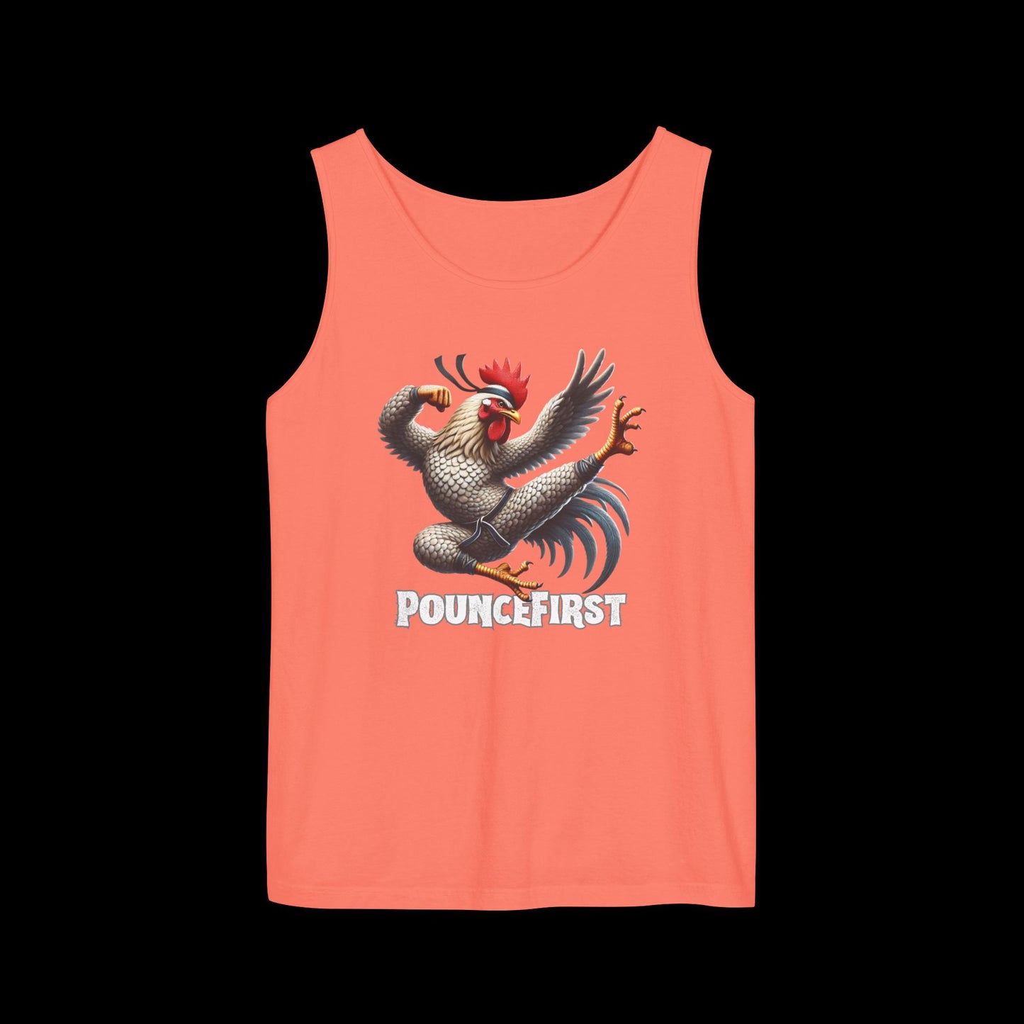 Kung Fu Chicken Tank Top - Lengendary Feathured Fury