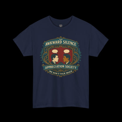 Awkward Silence Appreciation Society Tee - Graphic Crest Shirt