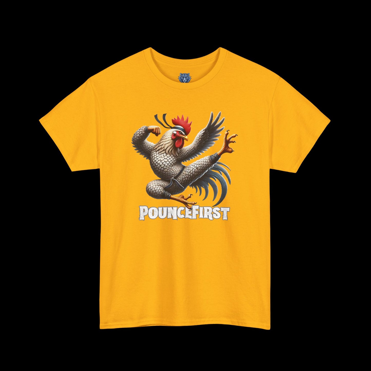 Kung Fu Chicken Tee – Fierce Martial Arts Chicken Graphic T-Shirt