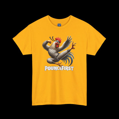 Kung Fu Chicken Tee – Fierce Martial Arts Chicken Graphic T-Shirt