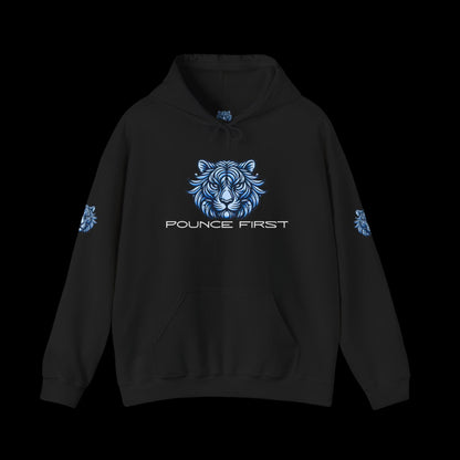 Pounce First Blue Tiger Hoodie – Wear the Power of the Tiger