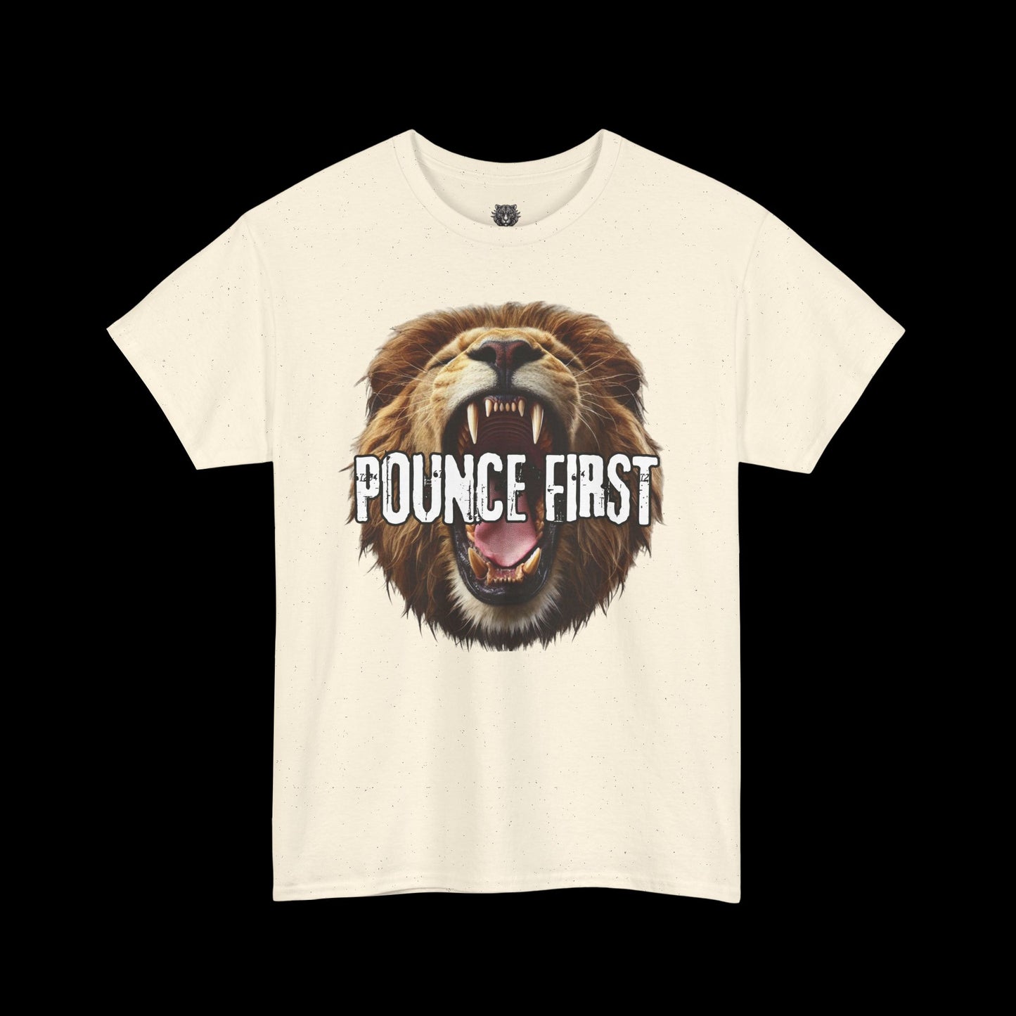 Lion Breath Roaring Graphic Tee – Bold Lion Design Shirt