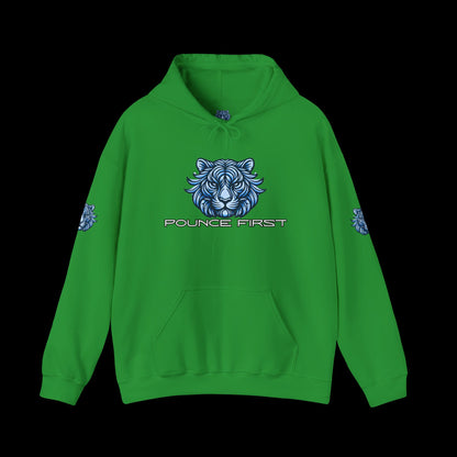 Pounce First Blue Tiger Hoodie – Wear the Power of the Tiger