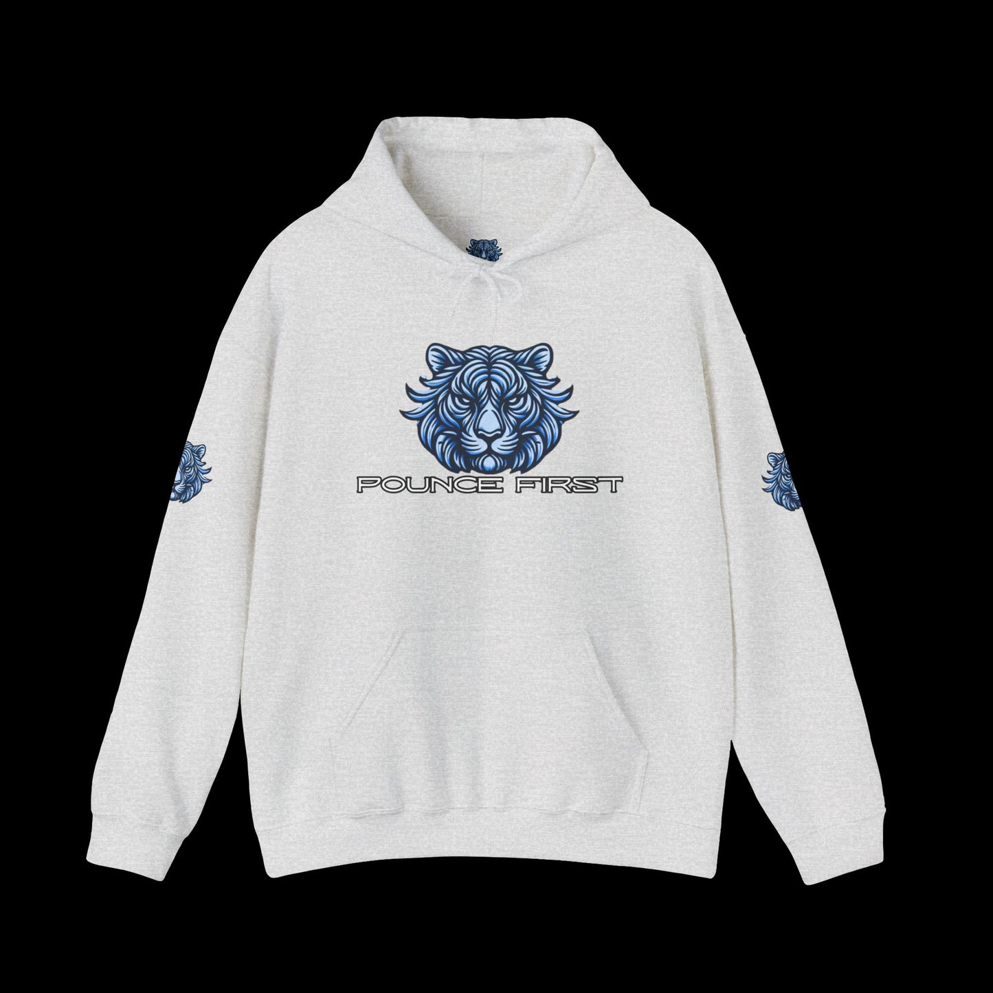 Pounce First Blue Tiger Hoodie – Wear the Power of the Tiger