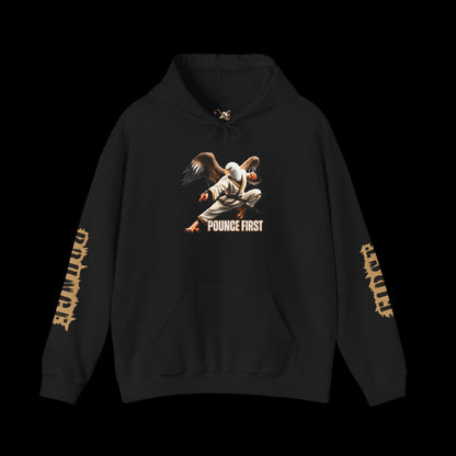 Kickboxing Bald Eagle Hoodie - Defender of Greatness